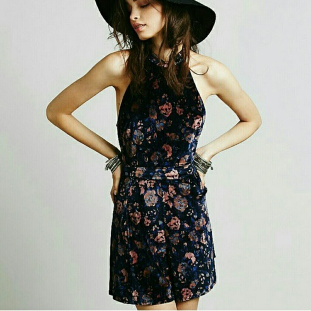 Free People Velvet Romper